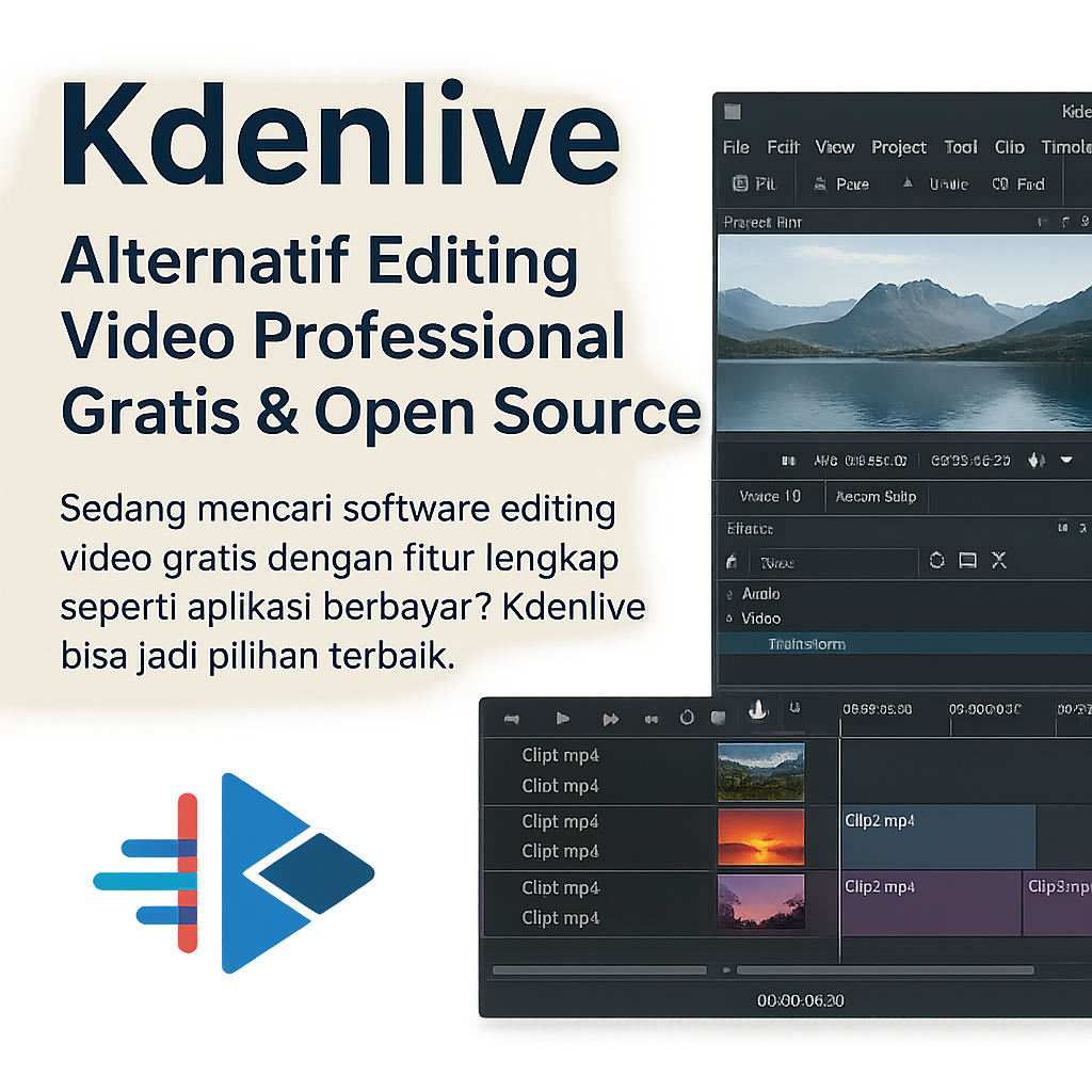 Kdenlive: Alternatif Editing Video Profesional Gratis & Open Source