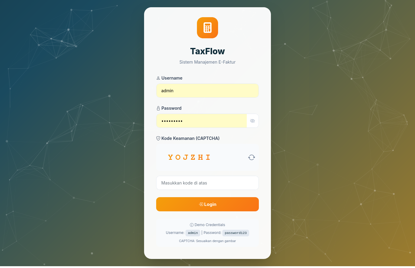 Aplikasi TaxFlow (Sistem E-Faktur & Bukti Potong Pajak)