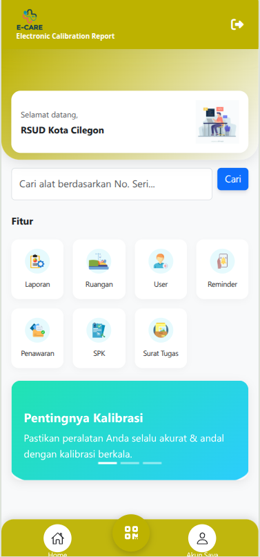 Elektronic Calibration Report Client (E-Care Client)