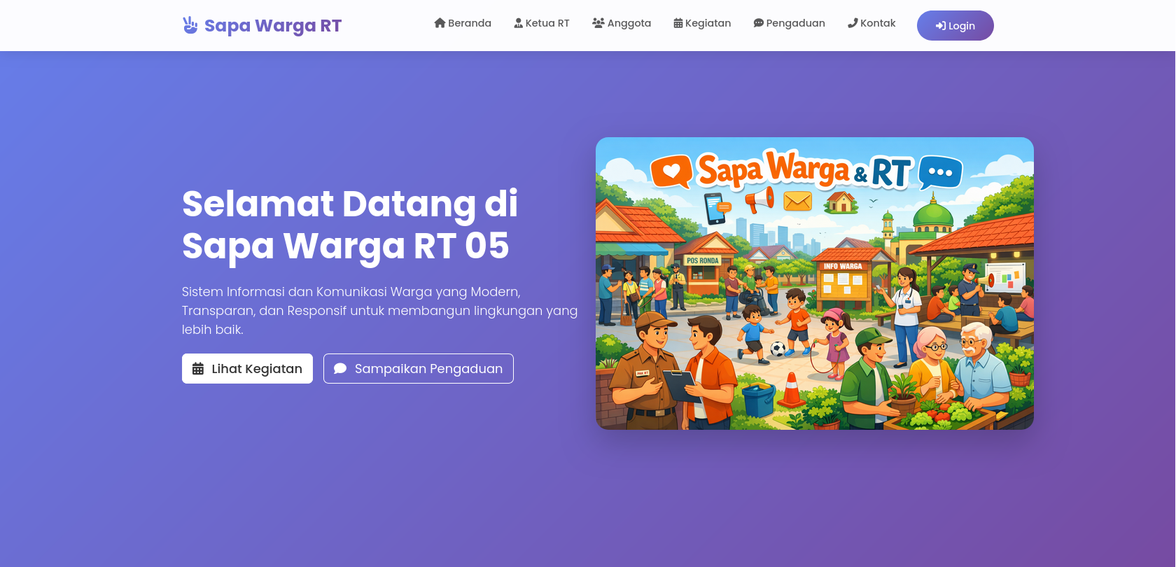 Aplikasi Sapawarga RT